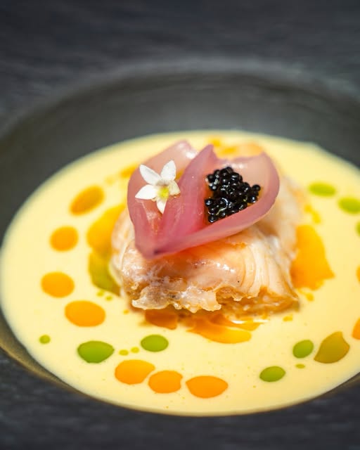 Plato de autor con caviar